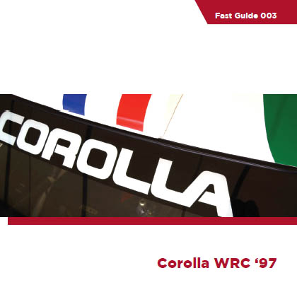 KOM-FG003: Reference / walkaround book: Toyota Corolla WRC -  1997