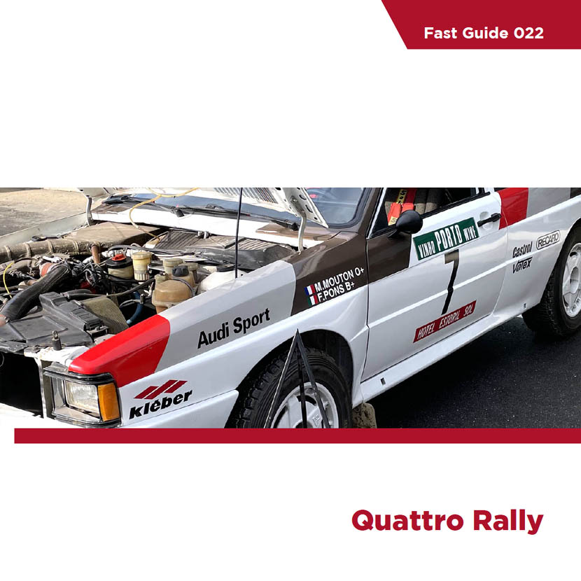 KOM-FG022: Reference / walkaround book: Audi Quattro Rally
