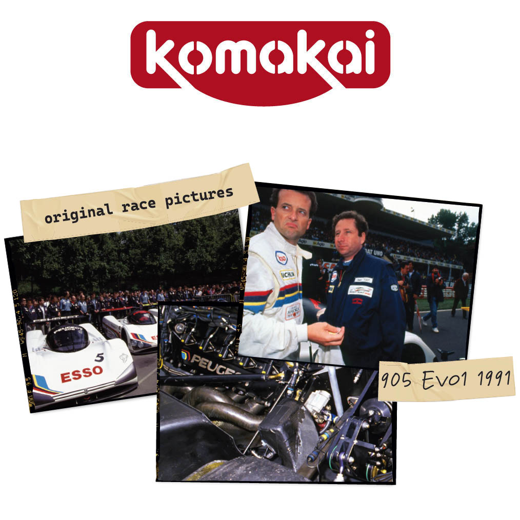 KOM-OR005: Reference / walkaround book: Peugeot 905 Evo 1 Team Peugeot Talbot Sport -  1991